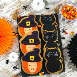 Halloween Witch & Cat Biscuits