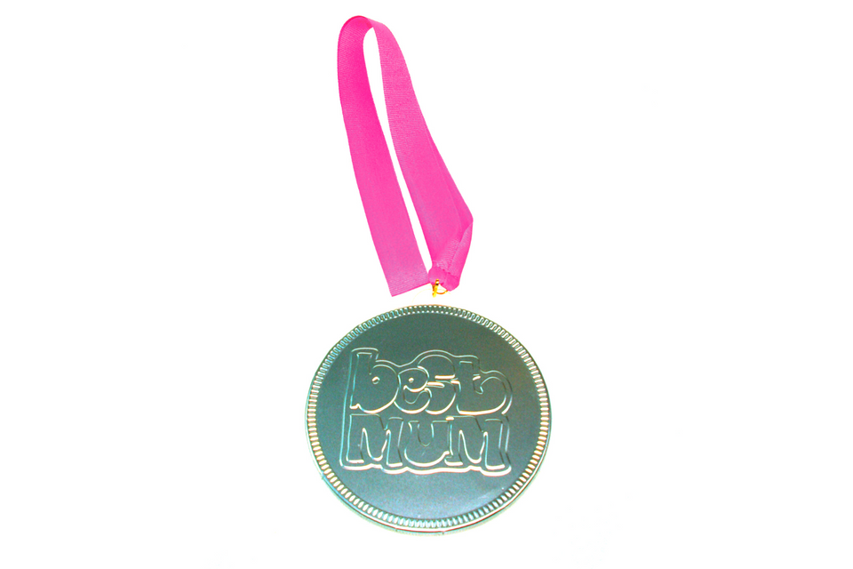 Best Mum Silver Medallion with Ribbon xx