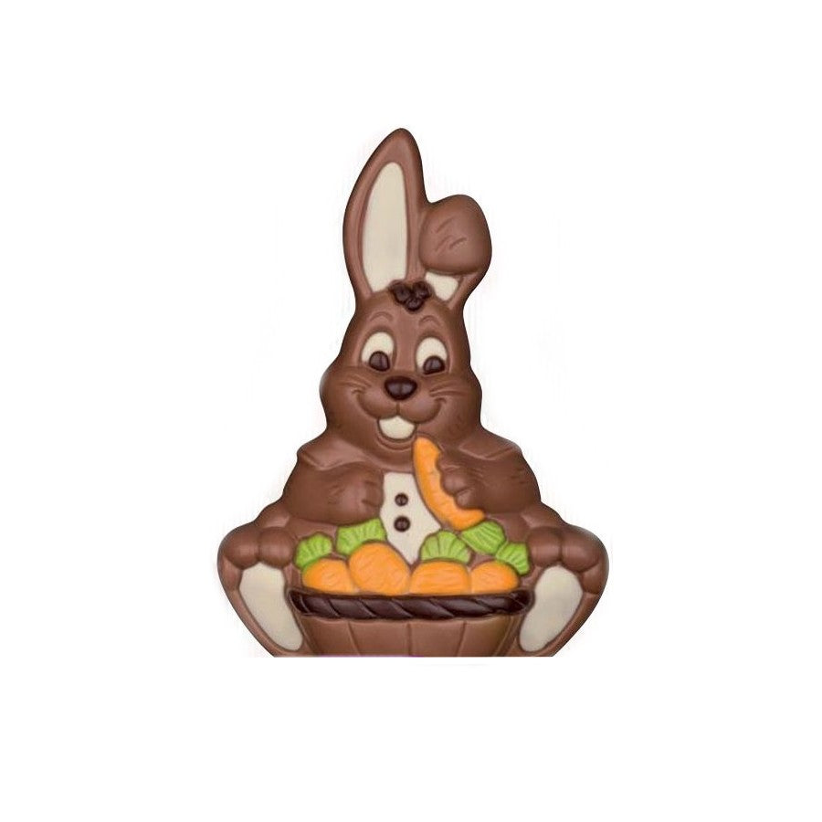 Chocolate Bunny with Carrot Basket - NOW HALF PRICE xx