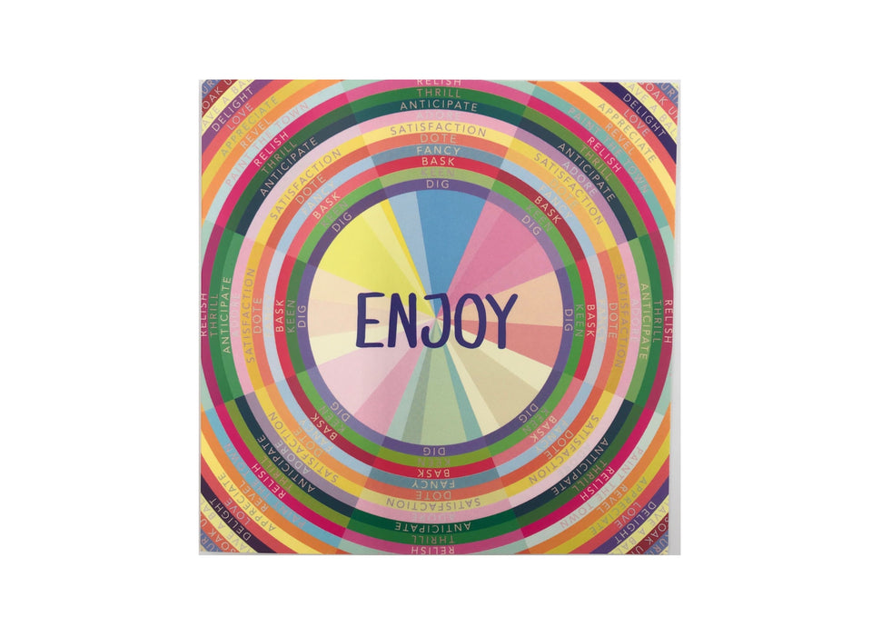 Enjoy Greetings Card (with magnet) xx