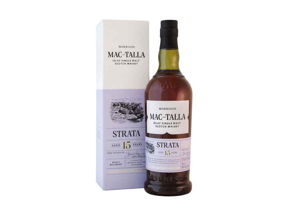 Mac-Talla Strata 15 Year Old Islay Malt 46% Single Malt Scotch Whisky 70cl xx