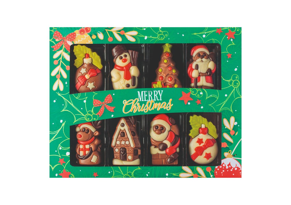 Milk Chocolate Christmas Characters in Gift Box xx