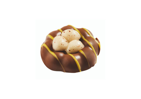 Milk Chocolate Covered Marzipan Nest With Sugar Eggs