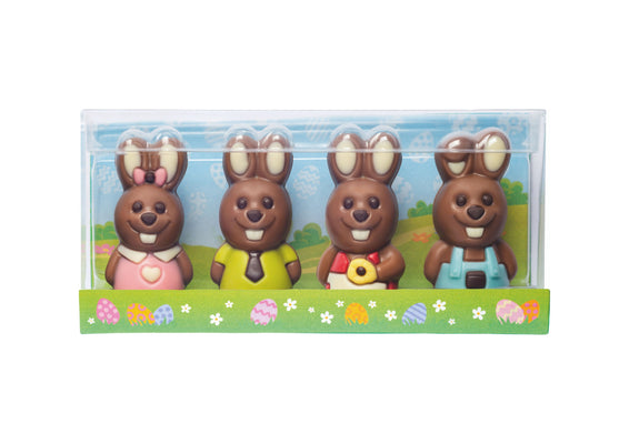 Mini Easter Bunny Chocolate Figures in Gift Box