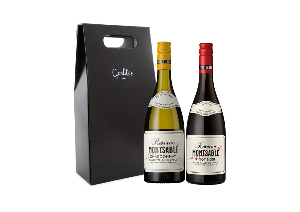 Montsable Pinot Noir & Chardonnay Wine Gift Pack xx