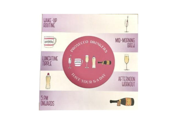 Prosecco Drinkers Card & Fridge Magnet