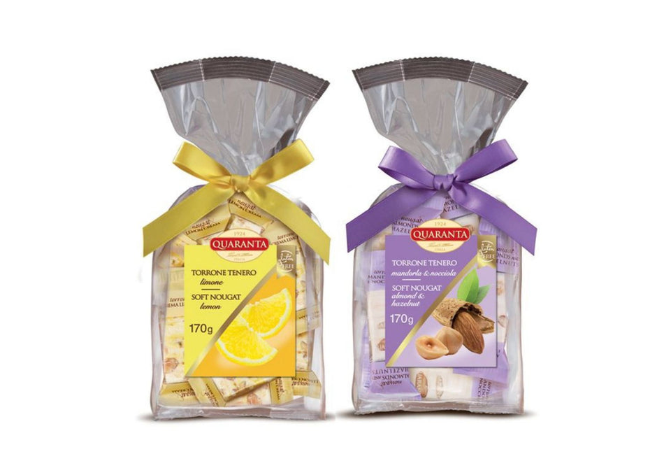 Quaranta Soft Nougat Ribbon Gift Bags - Various Flavours xx