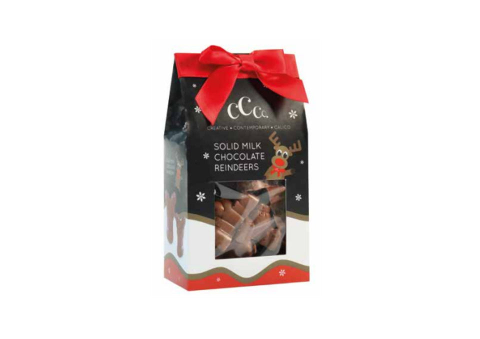 Solid Chocolate Reindeers Gift Bag xx