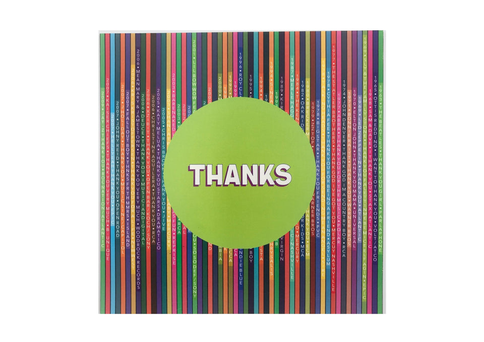 Thanks Greetings Card (with magnet) xx