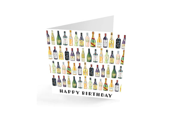 Happy Birthday Wine Lovers Greetings Card