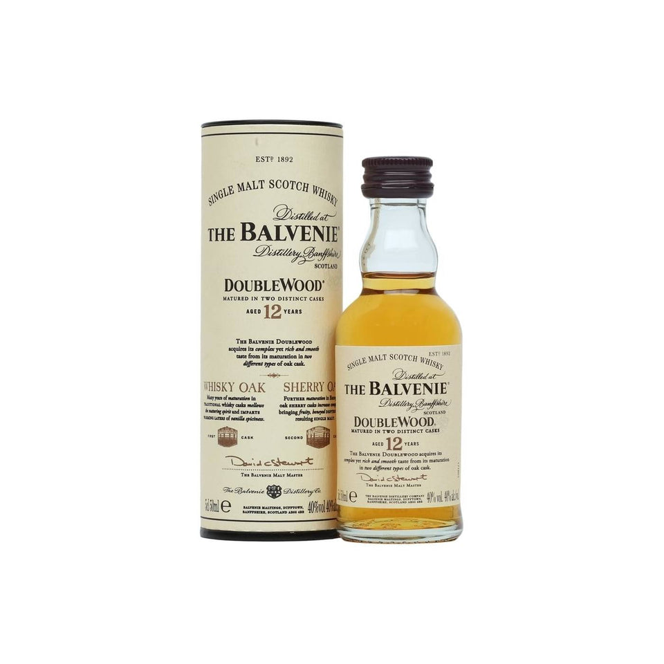 Balvenie Double Wood 12 Year Old 40% Single Malt Scotch Whisky 5cl xx
